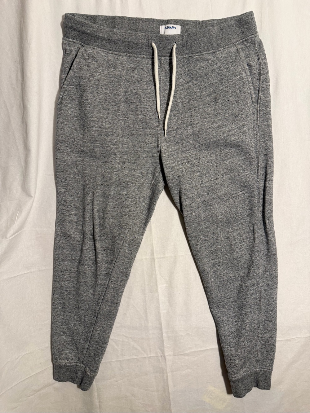 #373 Old Navy Men's Gray Heather Jogger Sweatpants with Drawstring